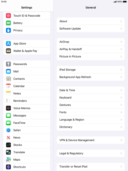 Press Touch ID & Passcode.
