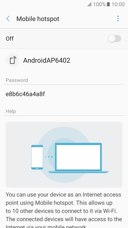 Press the menu icon.