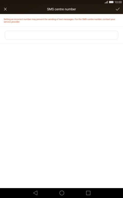 Key in +61415011501 and press the confirm icon.