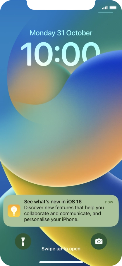 Press the required notification and follow the instructions on the screen to use the selected function.