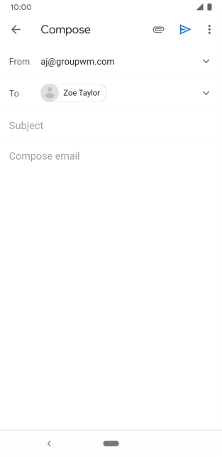 Press Subject and key in the required subject.