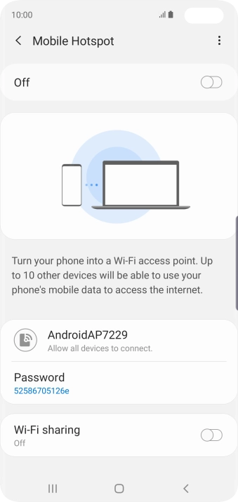 Press the menu icon. Press the menu icon.