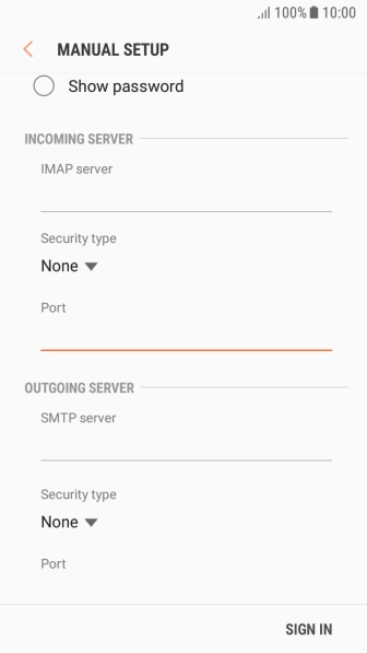 Press the field below 