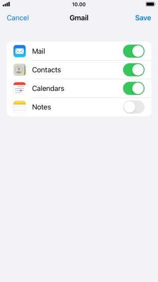 If this screen is displayed, you email account has been recognised and set up automatically. Follow the instructions on the screen to key in more information and finish setting up your phone.