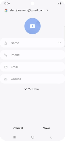 Press Name and key in the required name.