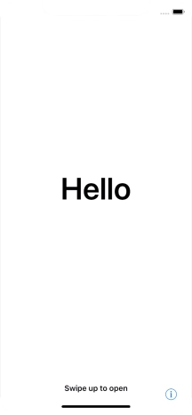 Slide your finger upwards starting from the bottom of the screen.