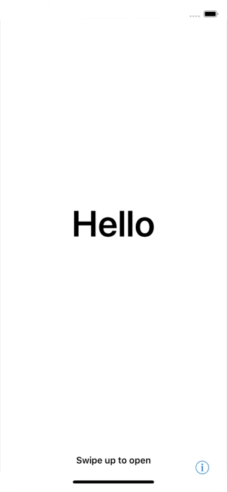 Slide your finger upwards starting from the bottom of the screen.