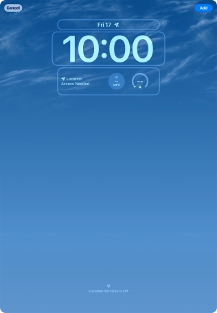 To customise the way the lock screen date is displayed, press the date widget and follow the instructions on the screen to select the required widget display mode. To customise the way the lock screen date is displayed, press the date widget and follow the instructions on the screen to select the required widget display mode.