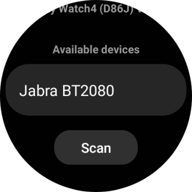 Press the required device. Press the required device.