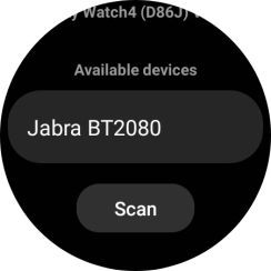 Press the required device. Press the required device.