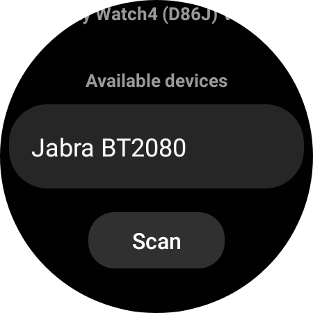 Press the required device. Press the required device.