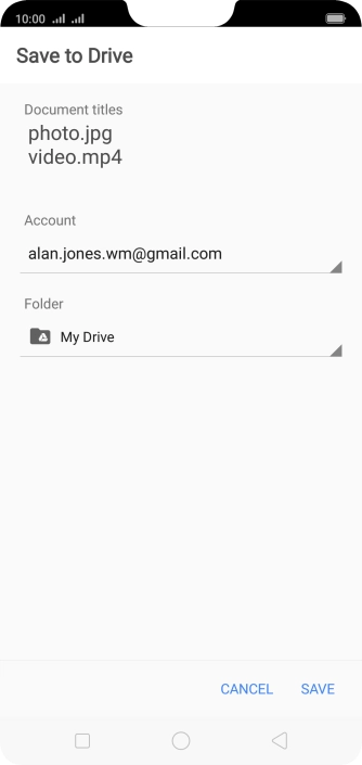 Press the field below 