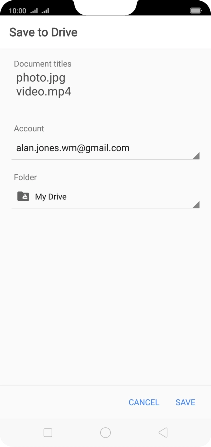 Press the field below 