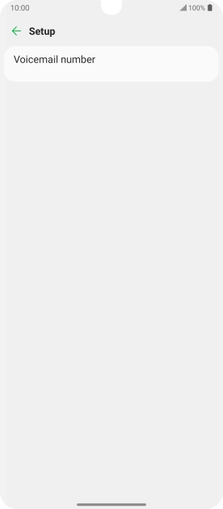 Press Voicemail number.