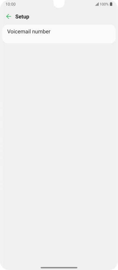 Press Voicemail number.