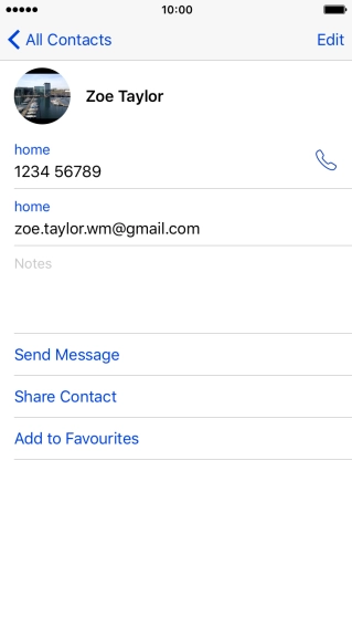 Press the Home key to return to the home screen.
