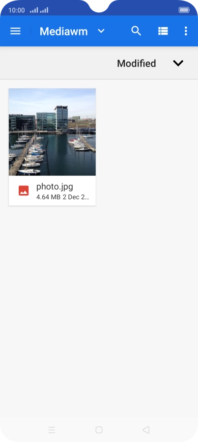 Press the required file.
