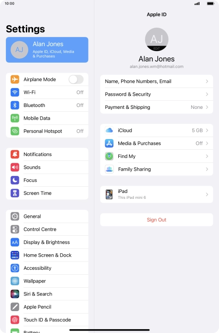Slide your finger upwards starting from the bottom of the screen to return to the home screen.