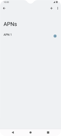 Press the new data connection icon.