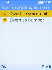 Select Divert to voicemail.
