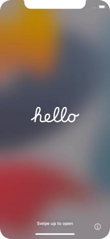 Slide your finger upwards starting from the bottom of the screen.