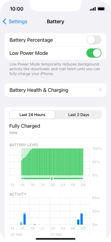 Slide your finger upwards starting from the bottom of the screen to return to the home screen.