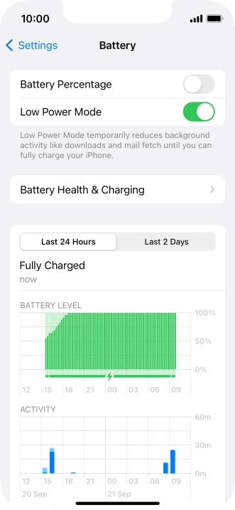 Slide your finger upwards starting from the bottom of the screen to return to the home screen.