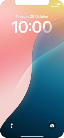 Slide your finger upwards starting from the bottom of the screen.