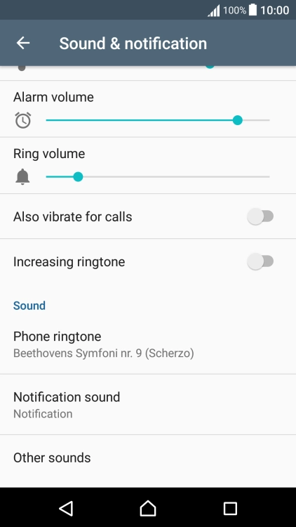 Press the Home key to return to the home screen.