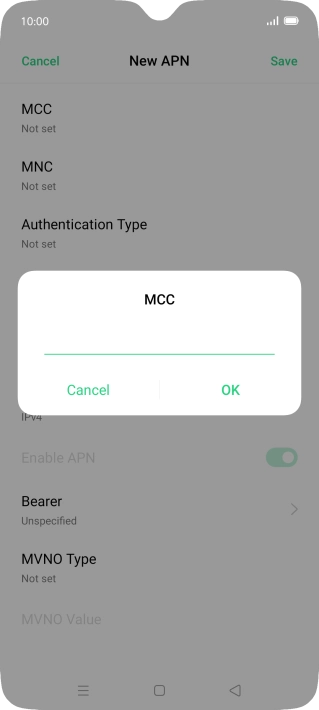 Key in 505 and press OK.