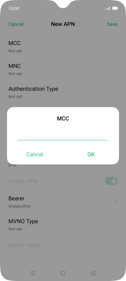 Key in 505 and press OK.