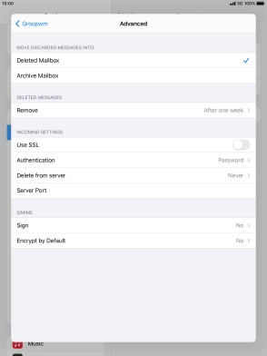 Press Authentication.