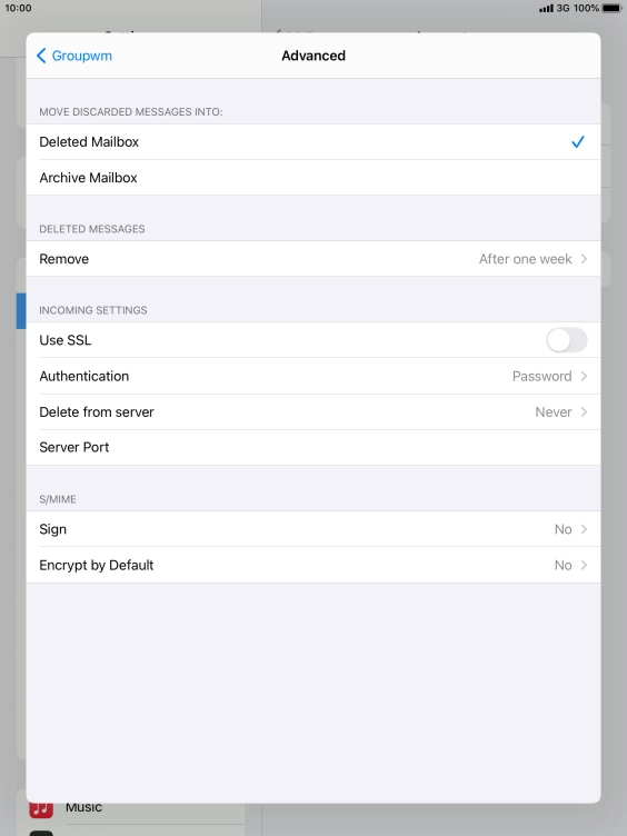 Press Authentication.