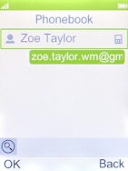 Select the required contact. Select the required contact.