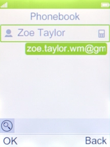 Select the required contact. Select the required contact.