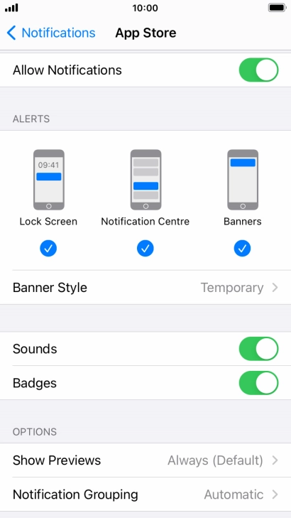 Press the indicator next to Press the indicator next to