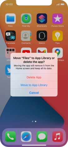 Press Delete App.
