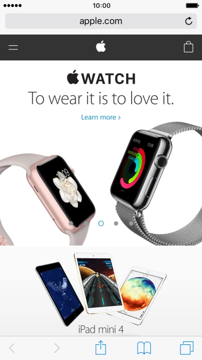 Press the address bar.