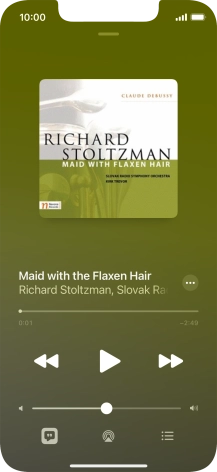 Press arrow right to go to the next audio file.