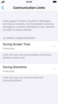 Press During Screen Time.