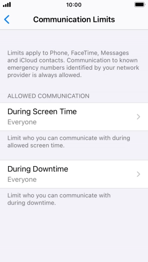 Press During Screen Time.