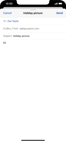 Press and hold the text input field until a pop-up menu is displayed.