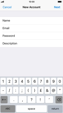 Press Description and key in the required name.