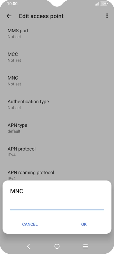 Key in 03 and press OK.