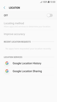 Press the indicator to turn the function on or off.