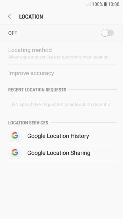 Press the indicator to turn the function on or off.