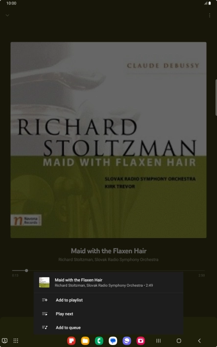 Press Add to playlist.