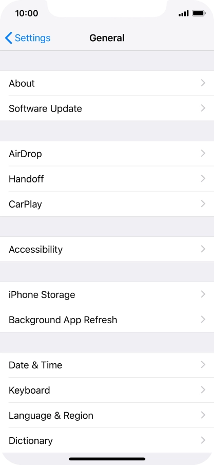 Press Software Update. If a new software version is available, it's displayed. Follow the instructions on the screen to update the phone software.