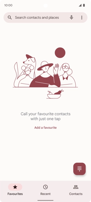 Press the menu icon.