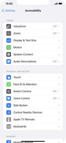 Press the required category below 